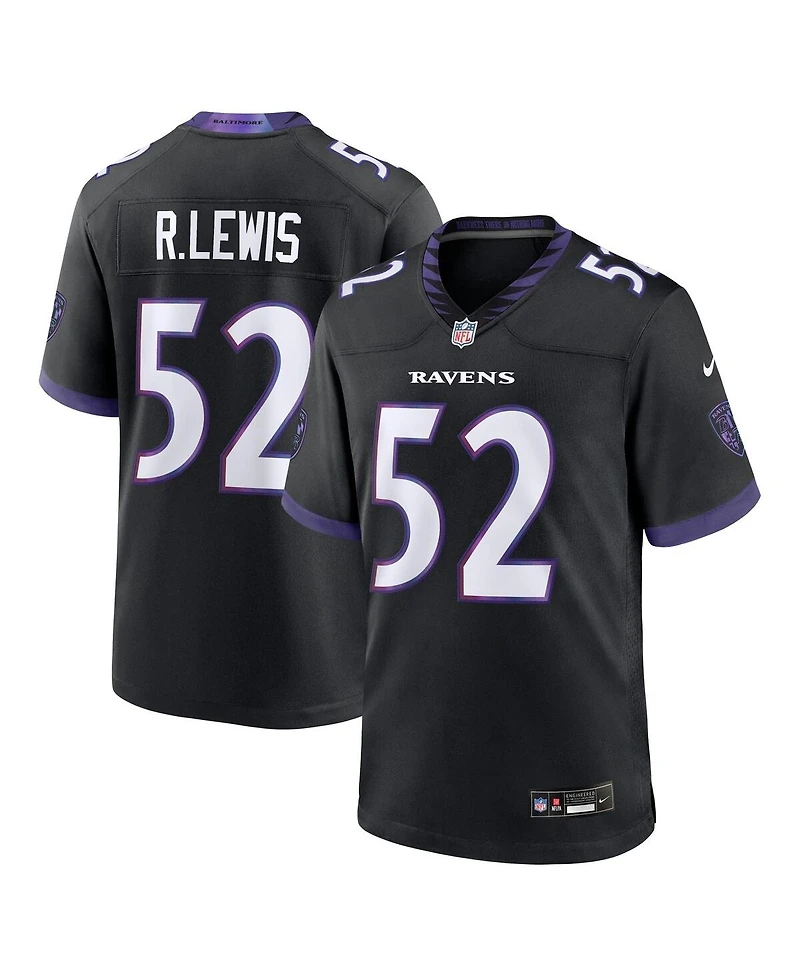Nike Men's Ray Lewis Black Baltimore Ravens Alternate Retired Player Game Jersey