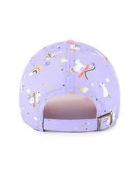 '47 Brand Big Girls Lavender Athletics Unicorn Clean Up Adjustable Hat