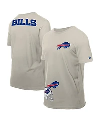 New Era Men's Light Beige Buffalo Bills Multi Patch T-Shirt