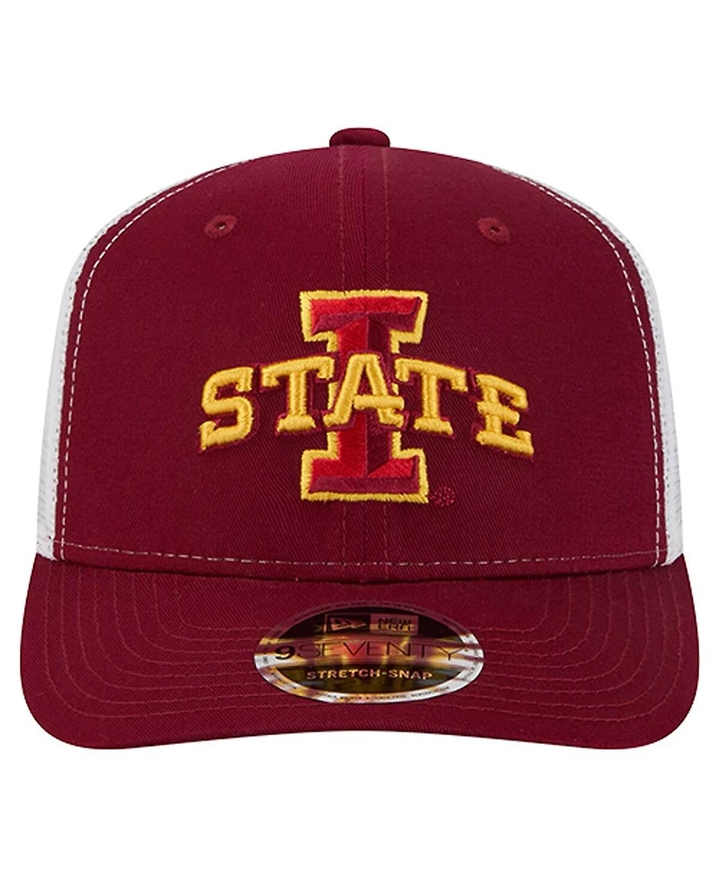 New Era Men's Cardinal Iowa State Cyclones Team 9SEVENTY Coolera Trucker Adjustable Hat