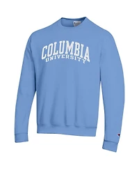 Champion Men's Light Blue Columbia University Basic Arch Fleece Pullover Sweatshirt