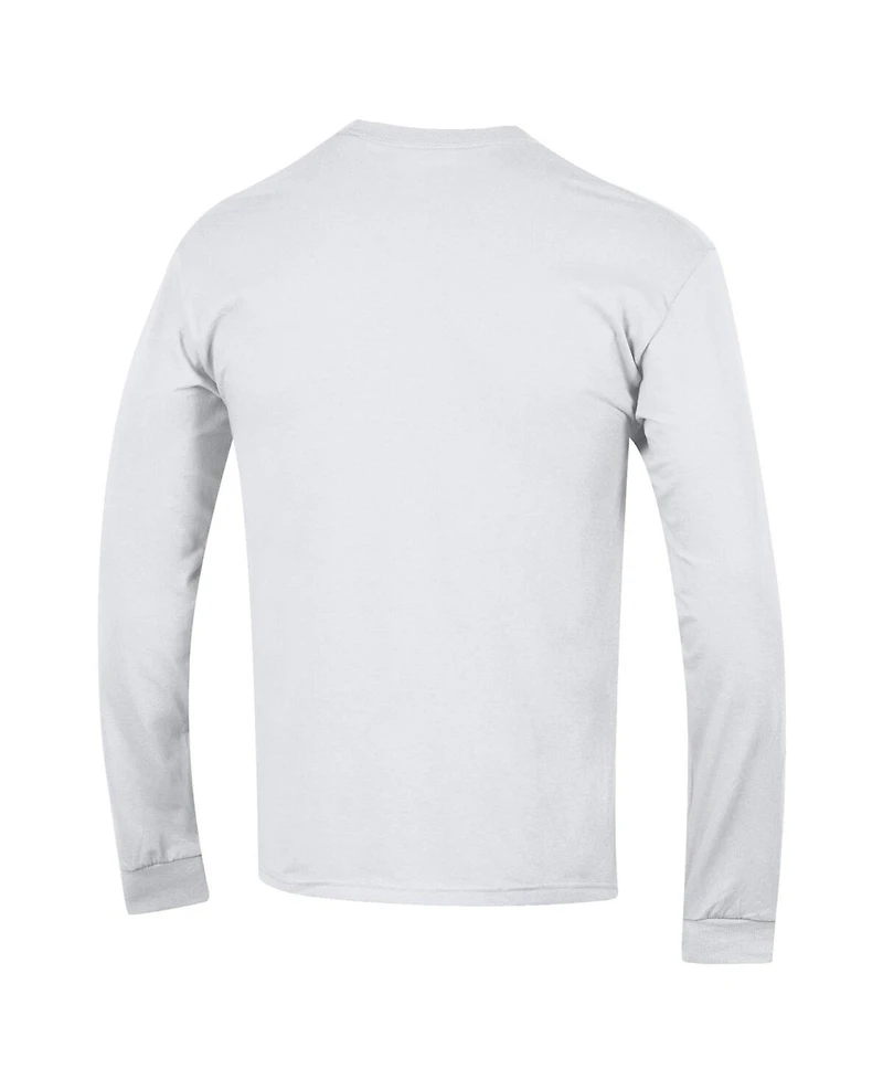 Champion Men's White UConn Huskies Arch Over Logo Long Sleeve T-Shirt