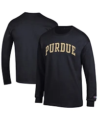 Champion Men's Black Purdue Boilermakers Basic Arch Long Sleeve T-Shirt