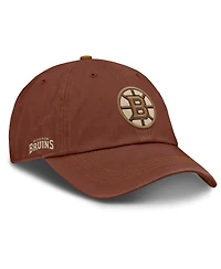 Fanatics Men's Brown Boston Bruins Fall Leaves Timber Adjustable Hat