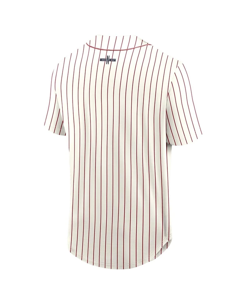 Fanatics Men's Cream England National Team Oversized Baseball Jersey