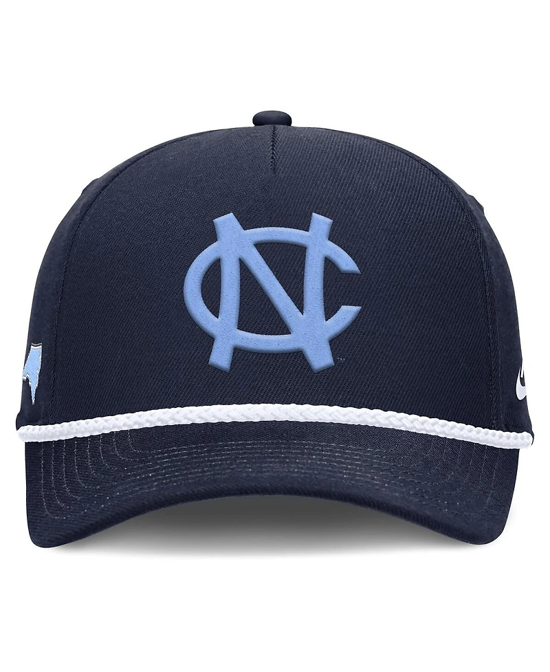 Nike Men's and Women's Navy North Carolina Tar Heels 2026 Basketball Refresh 5-Panel Rope Rise Hat