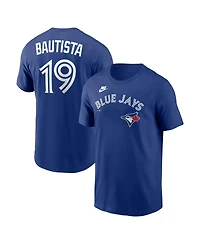 Nike Men's Jose Bautista Royal Toronto Blue Jays Cooperstown Collection Name and Number T-Shirt