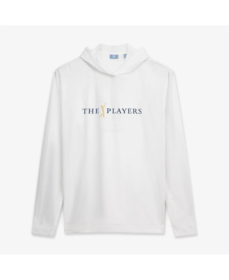 FootJoy Men's White The Players Island Green Patch TempoSeries Lightweight Sun Hoodie