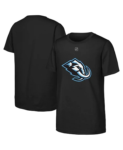 Outerstuff Big Boys and Girls Black Utah Mammoth Primary Logo T-Shirt