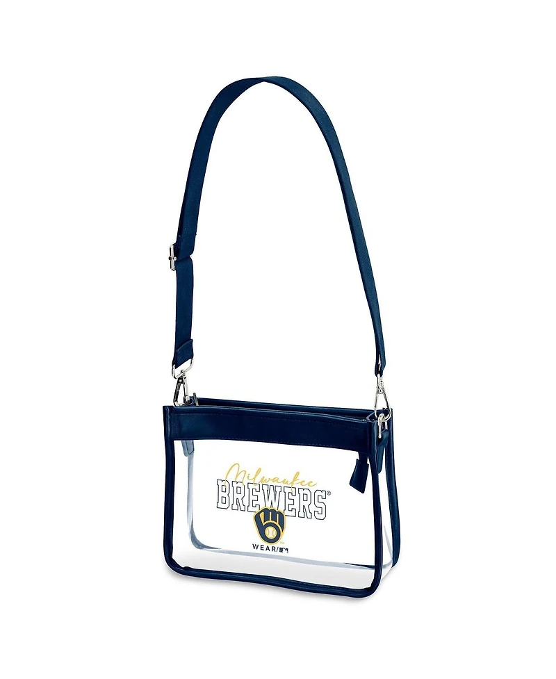 Wear by Erin Andrews Milwaukee Brewers Plastic Chain Mini Crossbody Bag
