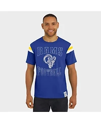 Darius Rucker Collection by Fanatics Men's Royal Los Angeles Rams Football Stripe Sleeve T-Shirt