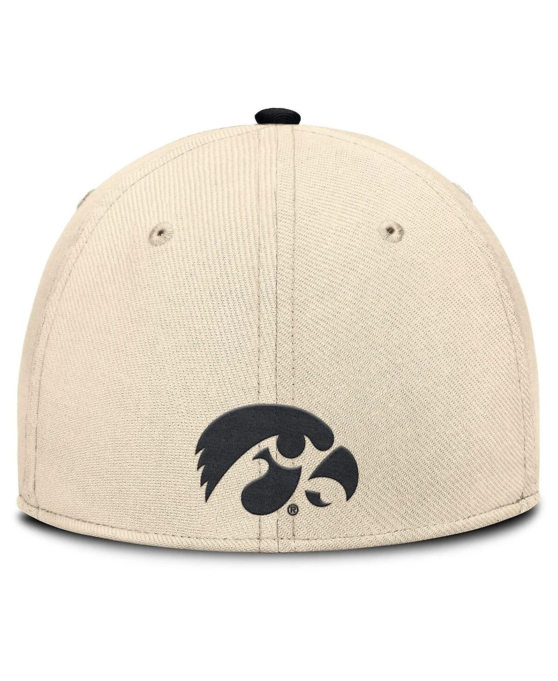 Nike Men's Natural Iowa Hawkeyes 2026 Primetime Swooshflex Hat