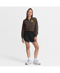 Nike Women's Brown San Diego Padres Primetime Phoenix Fleece Half-Zip Sweatshirt