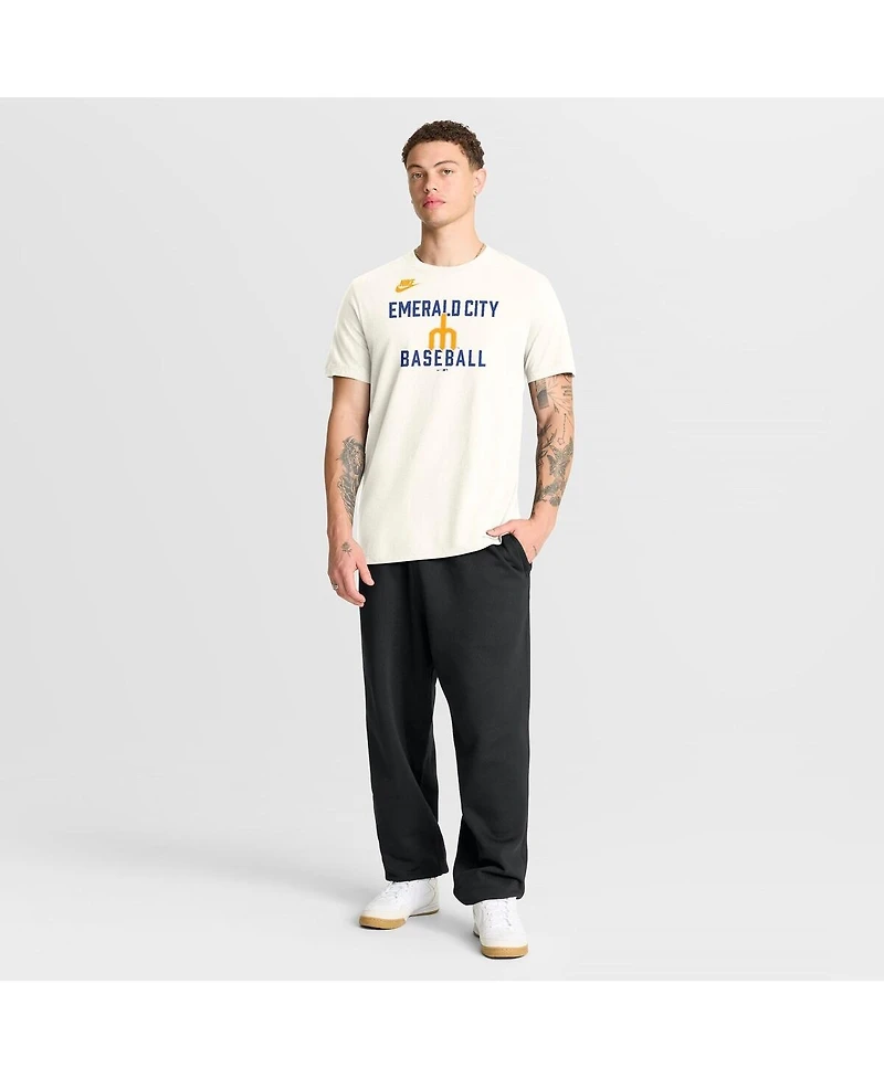 Nike Men's Cream Seattle Mariners Cooperstown Collection ‘70s Inspired T-Shirt