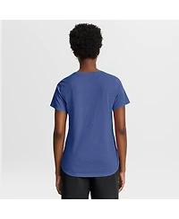 Nike Women's Heather Royal New York Mets Arched Tri-Blend T-Shirt
