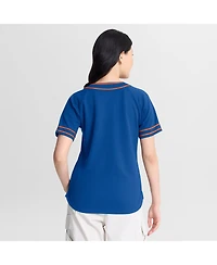 Fanatics Women's Royal New York Mets Diva Race Ahead Raglan V-Neck T-Shirt
