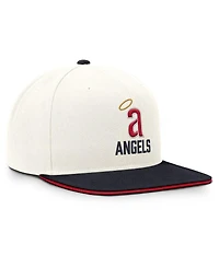 Nike Men's Cream/Navy California Angels Cooperstown Pro Dri-fit Snapback Hat