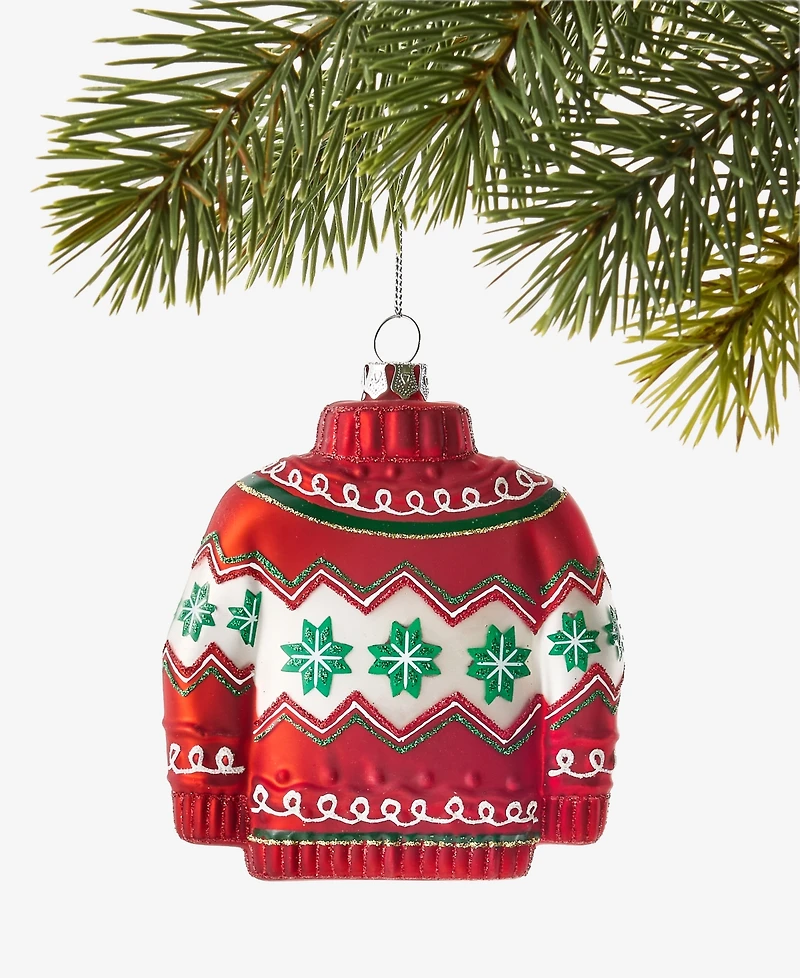 Holiday Lane Christmas Cheer Sweater Ornament, Macy's Exclusive