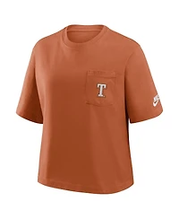 Nike Women's Texas Orange Longhorns Legacy Pocket Boxy T-Shirt