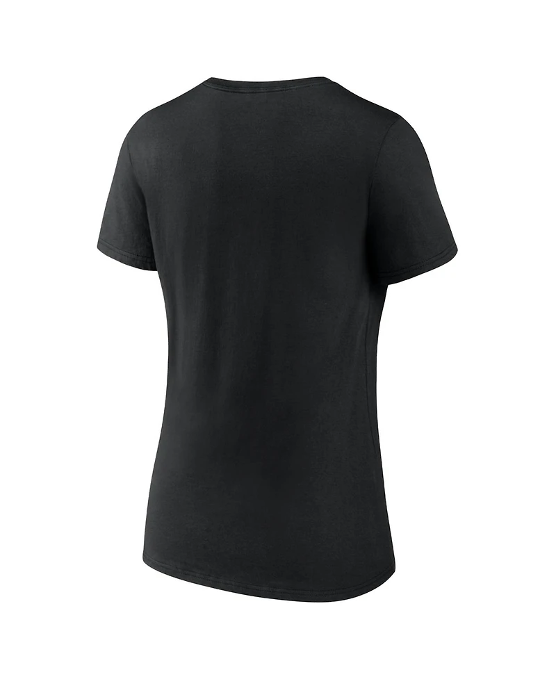 Logo Athletic Women's Black Vegas Golden Knights Arch Victory V-Neck T-Shirt