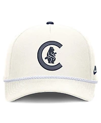 Nike Men's Cream Chicago Cubs Cooperstown Rise Adjustable Hat