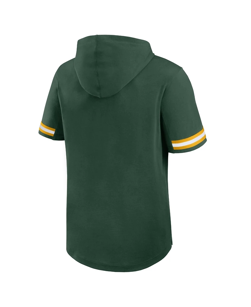 Fanatics Men's Green Bay Packers Optimal Play Short Sleeve Hooded T-Shirt