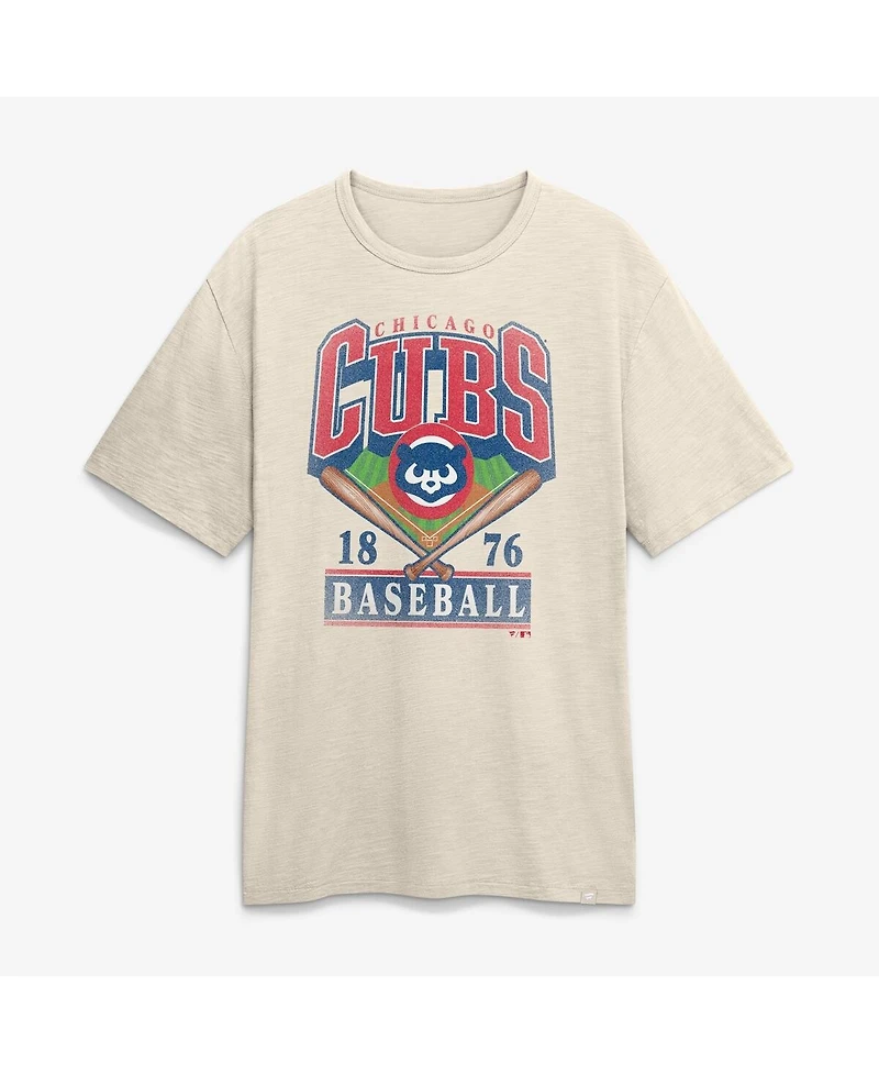 Fanatics Men's Tan Chicago Cubs Stadium Slub T-Shirt
