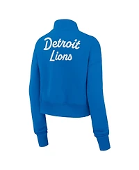Nike Women's Blue Detroit Lions Phoenix Fleece Quarter-Zip Sweatshirt
