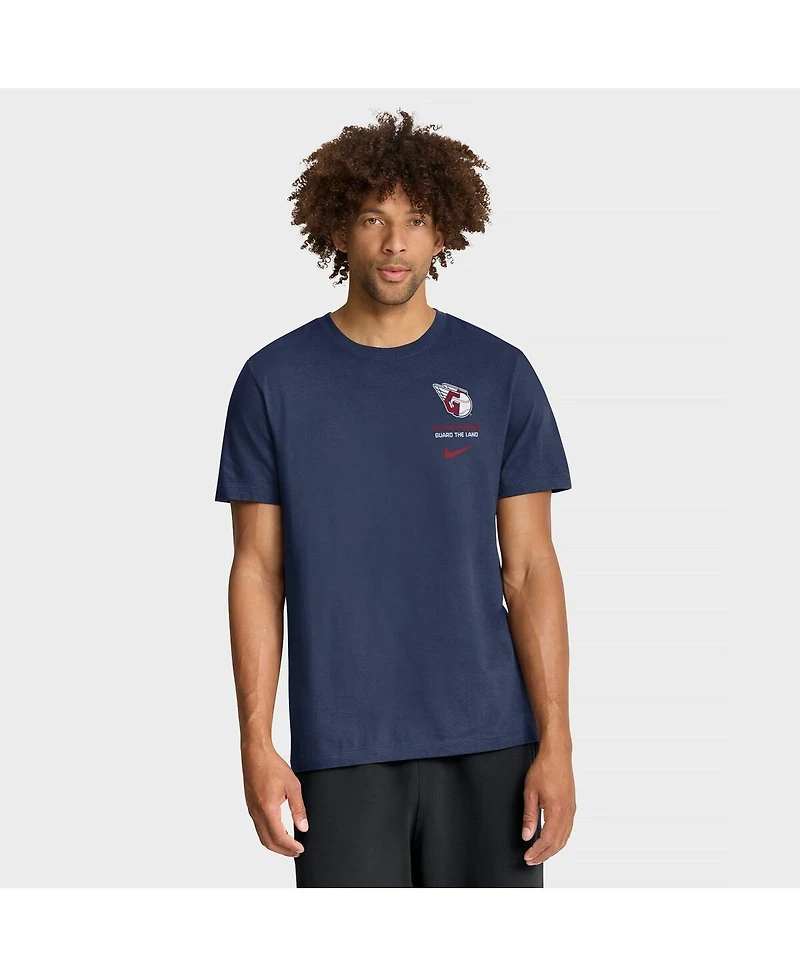 Nike Men's Navy Cleveland Guardians Primetime 2-Hit T-Shirt