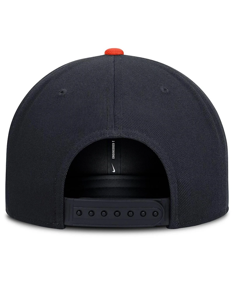 Nike Men's Navy/Orange Detroit Tigers Primetime Pro Dri-fit Snapback Hat