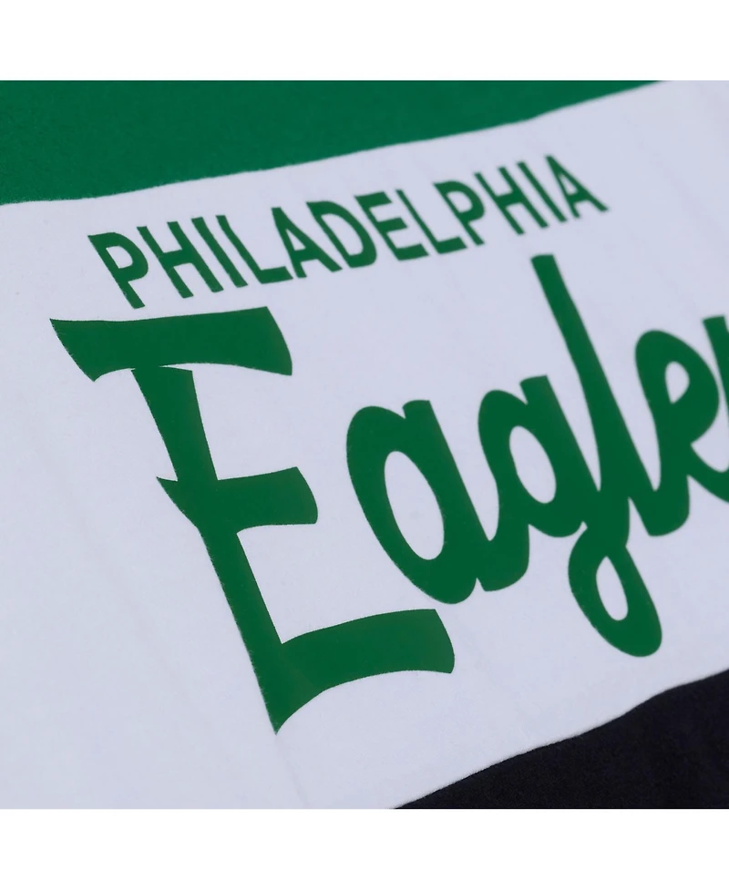 Mitchell & Ness Men's Black/Kelly Green Philadelphia Eagles Head Coach Tank Top