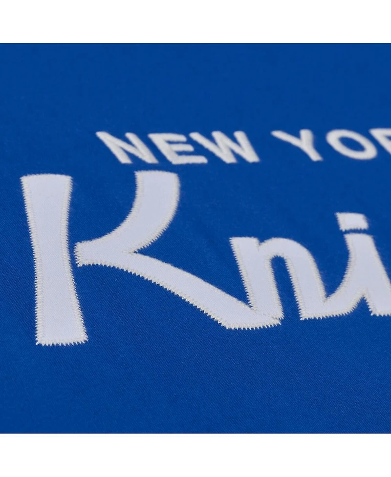 Mitchell & Ness Men's Blue New York Knicks Head Coach T-Shirt