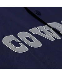 Mitchell & Ness Men's Navy Dallas Cowboys Full-Snap Hooded Coaches Jacket