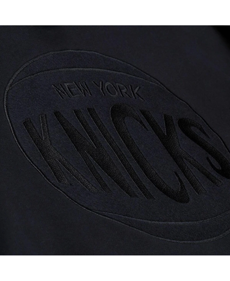Mitchell & Ness Men's Black New York Knicks Phantom Fleece Hoodie
