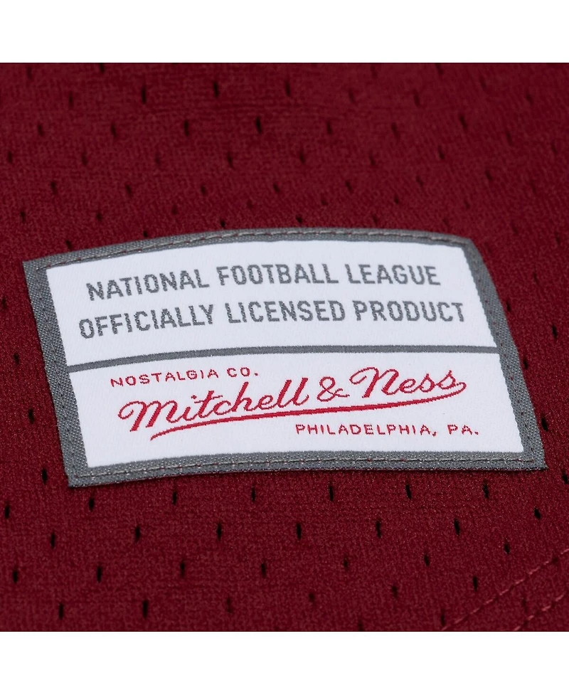 Mitchell & Ness Men's Burgundy Washington Commanders Head Coach Mesh Full-Button Fashion Jersey