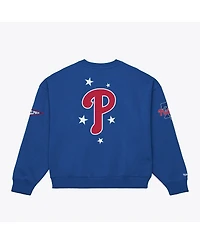 Mitchell & Ness Women's Royal Philadelphia Phillies Pep Rally Sweatshirt