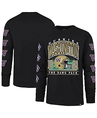'47 Brand Men's Black Washington Huskies Go Big Long Sleeve T-Shirt