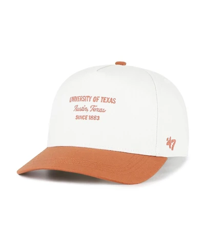 '47 Brand Men's White Texas Longhorns Contemporary Basics Two-Tone Hitch Adjustable Hat