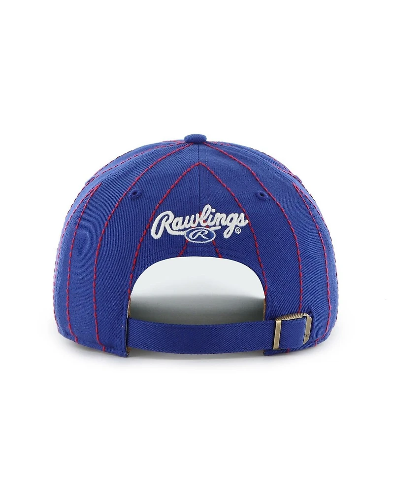 '47 Brand Men's x Rawlings Royal Texas Rangers Pinstripe Hitch Adjustable Hat