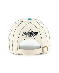 '47 Brand Men's x Rawlings Natural/Teal Seattle Mariners Pinstripe Clean Up Adjustable Hat