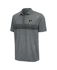 Antigua Men's Pewter Purdue Boilermakers Dashing Polo Shirt