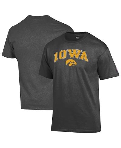 Champion Men's Charcoal Iowa Hawkeyes Arch Over Logo T-Shirt