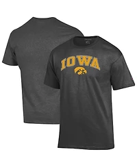 Champion Men's Charcoal Iowa Hawkeyes Arch Over Logo T-Shirt