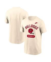 Nike Men's Natural Georgia Bulldogs Legacy Arch Helmet T-Shirt