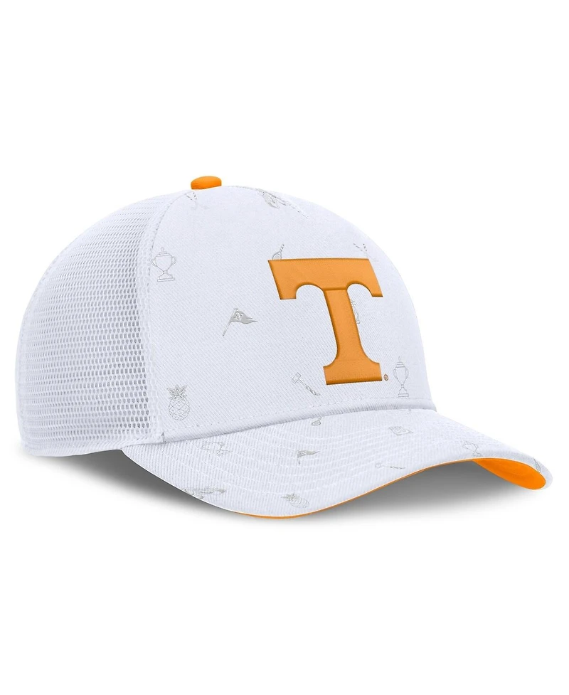 Nike Men's White Tennessee Volunteers Country Club Golfin' Rise Trucker Adjustable Hat