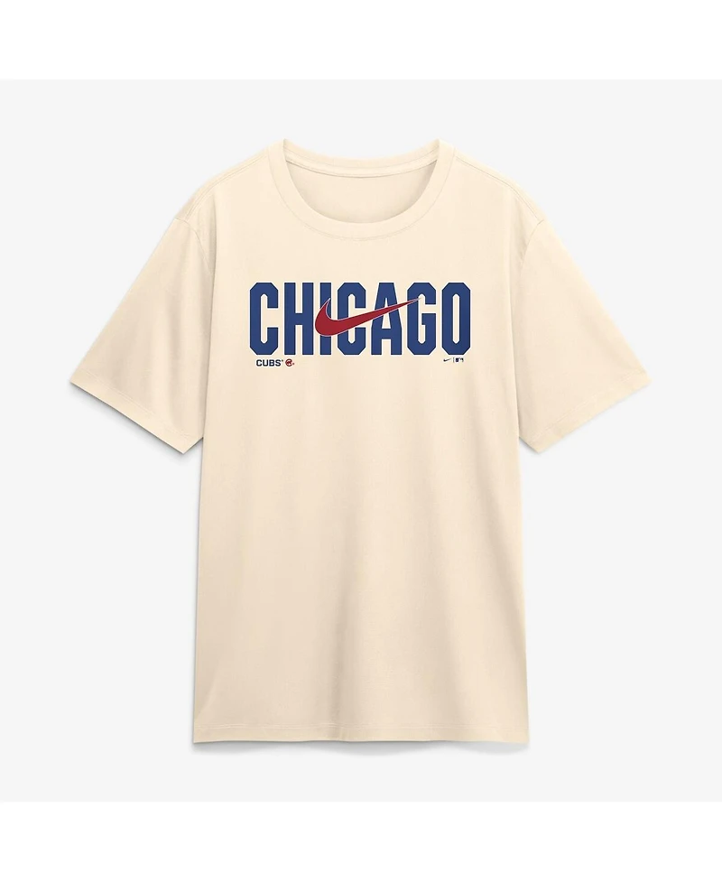Nike Men's Cream Chicago Cubs Swoosh Legend Dri-fit T-Shirt