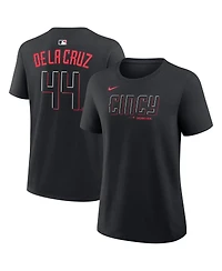 Nike Women's Elly De La Cruz Black Cincinnati Reds Name and Number T-Shirt