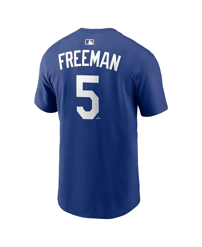 Nike Men's Freddie Freeman Royal Los Angeles Dodgers Alternate Name and Number T-Shirt