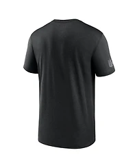 Nike Men's Black Las Vegas Raiders Sideline Lead The Charge Legend Dri-fit T-Shirt