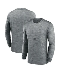 Nike Men's Gray Buffalo Bills Sideline Offensive Transition Velocity Dri-fit Long Sleeve T-Shirt